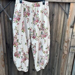 Free People Floral Print Joggers